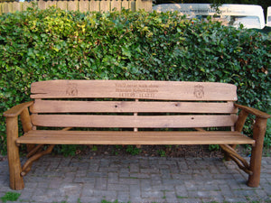 2012-9-9-Rustic bench 7ft2 in oak wood-1998