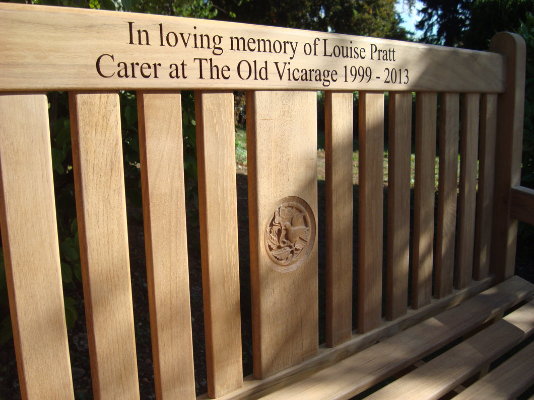 2013-10-09-Kenilworth bench 5ft with central panel in teak wood-2653