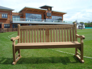 2014-05-07-Kenilworth bench 6ft with central panel in teak wood-2843