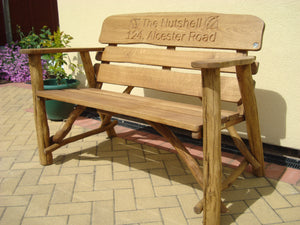 Nutshell carving to wood