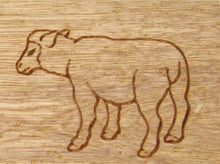 Load image into Gallery viewer, sign with a sheep carved into the wood - 4mb3012