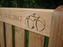 Load image into Gallery viewer, Britannia Memorial Bench 5ft in FSC Certified Teak Wood