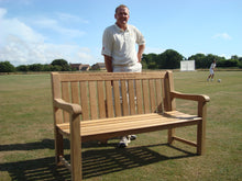 Load image into Gallery viewer, Britannia Memorial Bench 5ft in FSC Certified Teak Wood