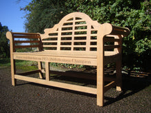 Load image into Gallery viewer, Lutyens Memorial Bench 5ft in Teak Wood