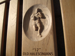 3d rugby player engraving