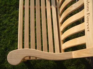 Turnberry Memorial Bench 4ft in FSC Certified Roble wood