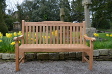 Load image into Gallery viewer, Warwick Memorial Bench 5ft in FSC Certified Teak Wood