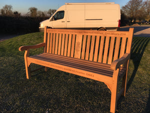 2017-01-23-Kenilworth bench 6ft with central panel in teak wood-0047