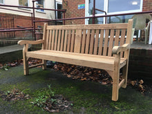 Load image into Gallery viewer, memorial bench with racing car carved into the wood - 4mb4096