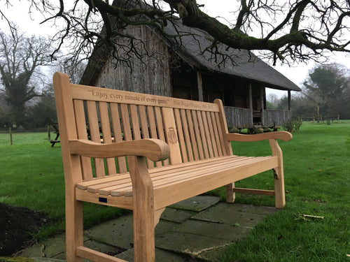 2016-01-06-Kenilworth bench 6ft with central panel in teak wood-4121