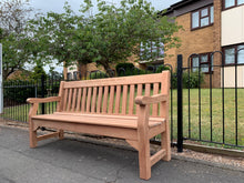Load image into Gallery viewer, 2019-8-8-Royal Park bench 6ft in mahogany wood-5922
