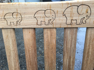 Elephant 2 carving to wood