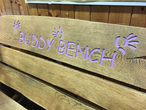 Rustic Memorial Bench 4ft in Oak wood