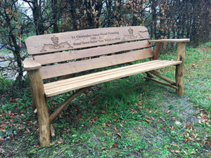 2018-4-27-Rustic bench 6ft in oak wood-5359