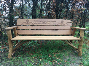 2018-4-27-Rustic bench 6ft in oak wood-5359