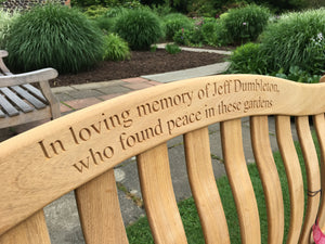 Turnberry Memorial Bench 4ft in FSC Certified Roble wood