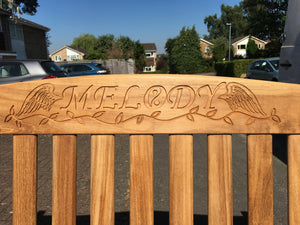 Warwick Memorial Bench 5ft in FSC Certified Teak Wood