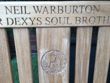 Load image into Gallery viewer, 2018-09-07-Kenilworth bench 5ft with central panel in teak wood-5636