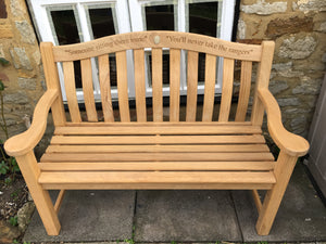 Turnberry Memorial Bench 4ft in FSC Certified Roble wood