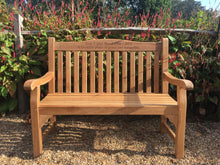 Load image into Gallery viewer, Warwick Memorial Bench 4ft in FSC Certified Teak Wood