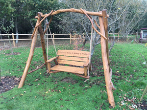 2018-10-26-Rustic swing seat 4ft in oak wood-5674