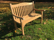 Load image into Gallery viewer, 2018-10-31-Warwick bench 4ft in teak wood-5683