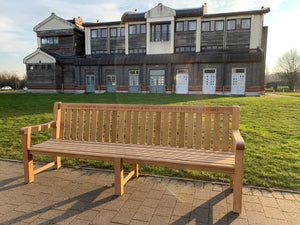 Britannia Memorial Bench 8ft in FSC Certified Teak Wood