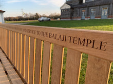 Load image into Gallery viewer, Britannia Memorial Bench 8ft in FSC Certified Teak Wood