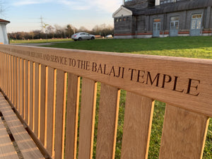 Britannia Memorial Bench 8ft in FSC Certified Teak Wood