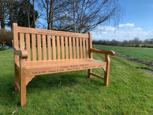 Load image into Gallery viewer, 2019-3-11-Kenilworth bench 5ft in teak wood-5762