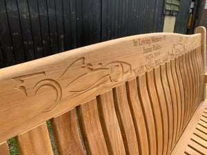 Windsor Memorial Bench 6ft in FSC Certified Teak Wood