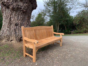 2019-3-13-Windsor bench 6ft in teak wood-5770