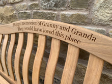 Load image into Gallery viewer, 2019-4-15-Turnberry bench 5ft in roble wood-5793