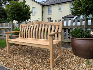 Turnberry Memorial Bench 5ft in FSC Certified Roble wood