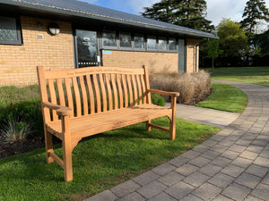 Oxford Memorial Bench 5ft in FSC Certified Teak Wood