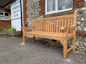 Bench installation with anchors to tarmac