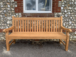 Bench installation with anchors to tarmac