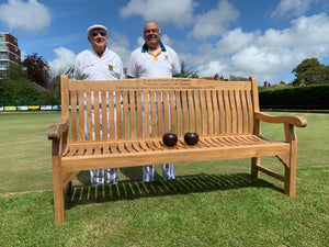 Windsor Memorial Bench 6ft in FSC Certified Teak Wood