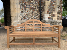 Load image into Gallery viewer, 2019-4-27-Lutyens bench 6ft in teak wood-5821