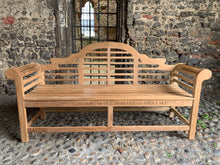 Load image into Gallery viewer, 2019-4-27-Lutyens bench 6ft in teak wood-5821