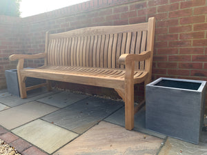 2019-4-27-Windsor bench 6ft in teak wood-5780