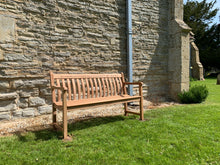 Load image into Gallery viewer, Broadfield Memorial Bench 5ft in FSC Certified Mahogany wood (Free Sealer)