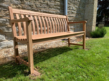 Load image into Gallery viewer, 2019-5-14-Broadfield bench 5ft in Mahogany wood-5822