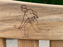 Load image into Gallery viewer, Bowling figure carving to wood