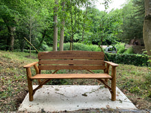 Load image into Gallery viewer, 2019-6-7-Rustic bench 6ft in oak wood-5820