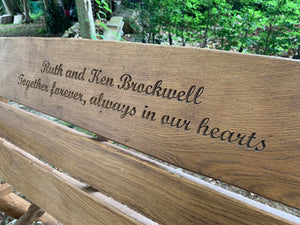 2019-6-7-Rustic bench 4ft in oak wood-5745