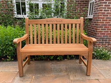 Load image into Gallery viewer, 2019-6-7-Warwick bench 4ft in teak wood-5866