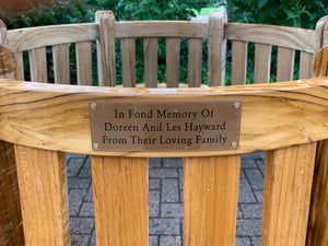 Engraved laminate plaque 150x50mm