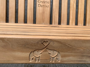 Elephant carving to wood