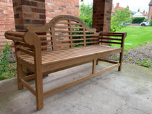 Load image into Gallery viewer, 2019-6-19-Lutyens bench 6ft in teak wood-5881